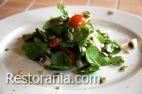 Летнее меню : Салат со шпинатом, грибами и помидорами черри