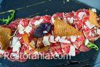 Tartars and carpaccios bar : Beef carpaccio with Parmegano and nettle sauce