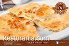 Khachapuri with meat, mushrooms and suluguni 11 types khachapuri in Armenian style : Khachapuri with meat, mushrooms and suluguni