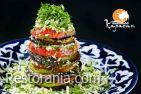 Аppetizer of baked eggplant Cold starters : Аppetizer of baked eggplant