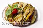 Roasted eggplant and zucchini with tomatoes Appetizer : Roasted eggplant and zucchini with tomatoes